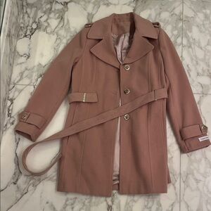 Calvin Klein Blush Trench Coat Size M